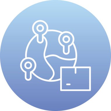 seo modern simgesinin vektör illüstrasyonu