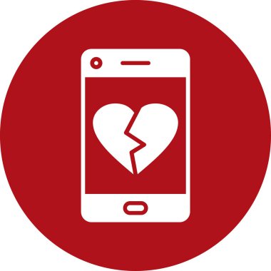 Cep telefonuyla kırık kalp