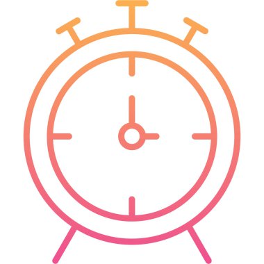 Saat. Web simgesi basit illüstrasyon