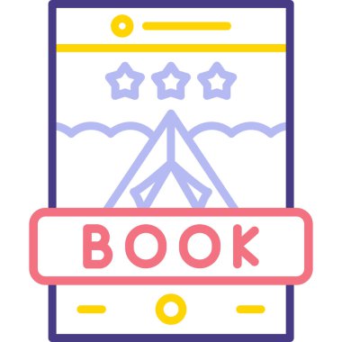 kitap simgesi modern vektör illüstrasyonu