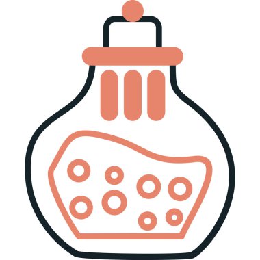 Şişe. Web simgesi basit illüstrasyon