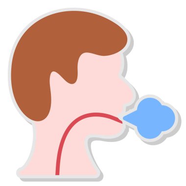 İnsan kulağı simgesi vektör çizimi