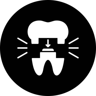 diş hekimi simge vektör çizim