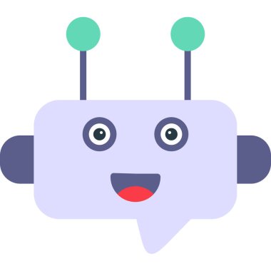 Konuşma balonu simgesinin, vektör tasarımı