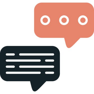 Konuşma baloncukları ikon vektör çizimi