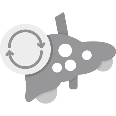 uydu simgesi vektör illüstrasyonu