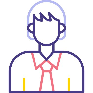 Adamım. Web simgesi basit illüstrasyon