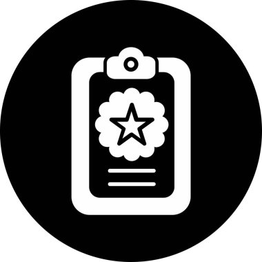 Bir yıldız simgesinin vektör illüstrasyonu