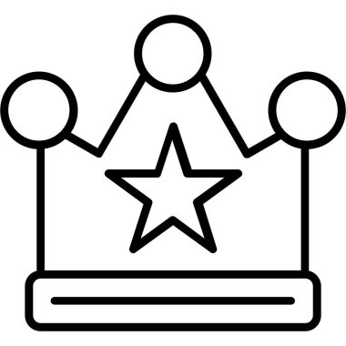 Kral taç simgesi, anahat stili