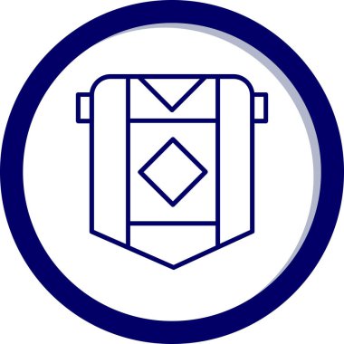 Çanta. Web simgesi basit illüstrasyon