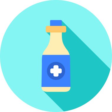 Şişe. Web simgesi basit illüstrasyon