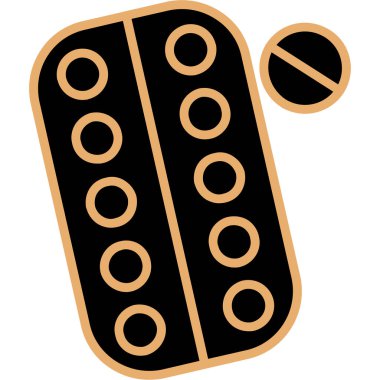 Tıbbi bir simgenin vektör illüstrasyonu