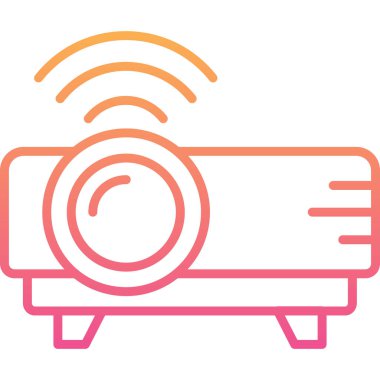 Bir kameranın vektör illüstrasyonu