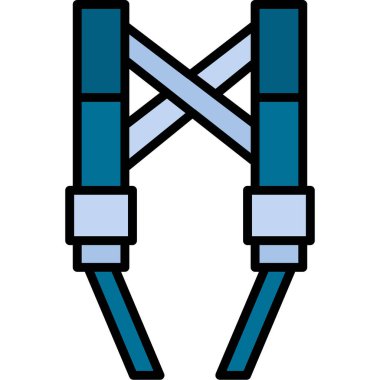 Yapı ve mimari çizgi vektör simgesi.