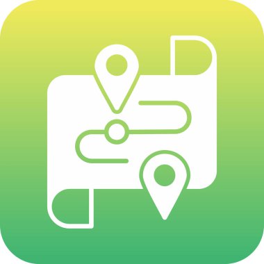 Harita işaretleyici konum simgesi ana hat biçiminde