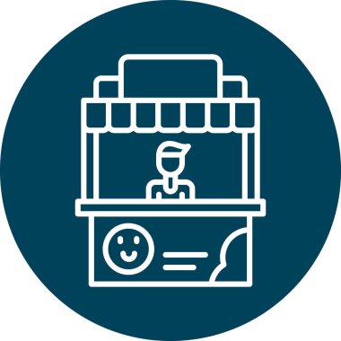 Bir alışveriş poşeti simgesinin vektör çizimi