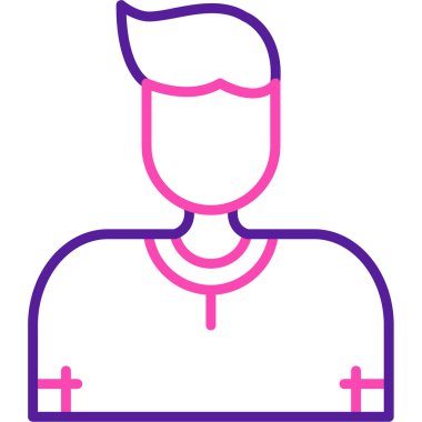 Adamım. Web simgesi basit illüstrasyon