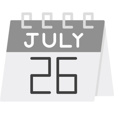 Takvim simgesi tasarımı, vektör illüstrasyonu