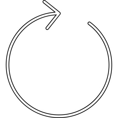 ok simgesi vektör illüstrasyonu