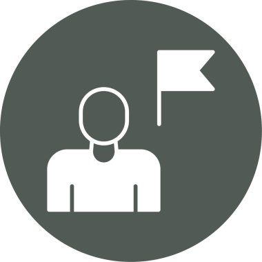 İşaretli bir adamın vektör çizimi