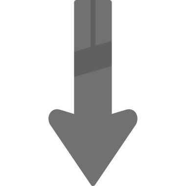 ok aşağı ok simgesi dış hat biçiminde