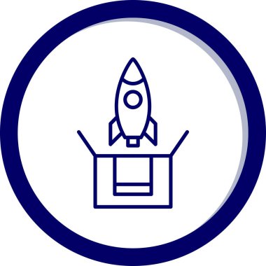 Roket simge vektör çizim