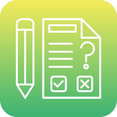 Kontrol listesi simgesinin vektör illüstrasyonu