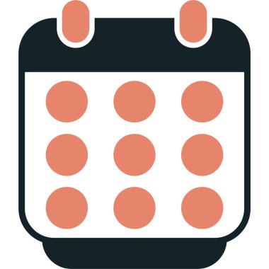 Randevu. Web simgesi basit tasarım