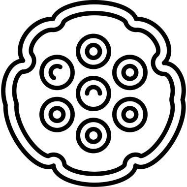 Çin yemeği Çin ikonu.