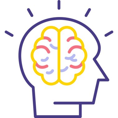 Beyin fikri zihin simgesi - özet biçimi