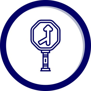 Trafik işareti web simgesi basit tasarım