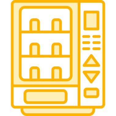 buzdolabı simgesi, vektör illüstrasyonu basit tasarım