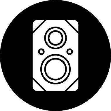 Konuşmacı. Web simgesi basit illüstrasyon