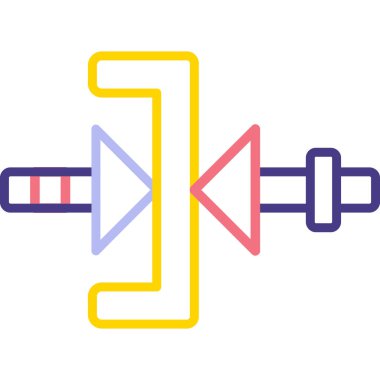 Modern b 'nin vektör illüstrasyonu eksik simgesi