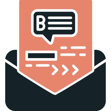 ileti ikonu vektör illüstrasyonu