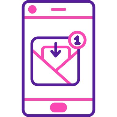 Akıllı telefon. Web simgesi basit illüstrasyon