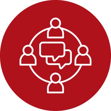 İş insanları simgesinin vektör illüstrasyonu