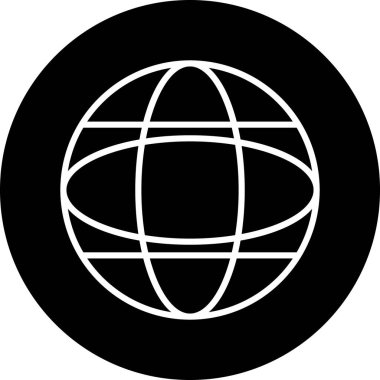 Moda Biçimli Küresel Simge İzole Arkaplan