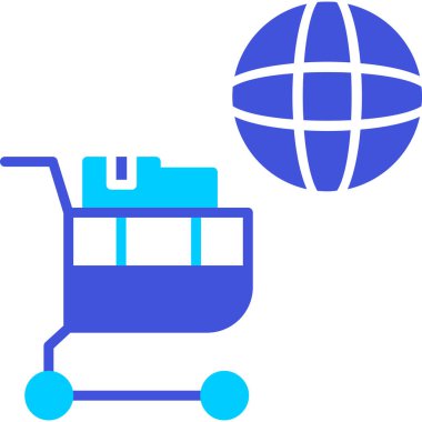 Bir araba simgesinin vektör illüstrasyonu