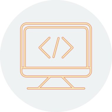 bilgisayar ekran simge vektör çizim