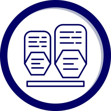 Bir b eksikliği simgesinin vektör çizimi