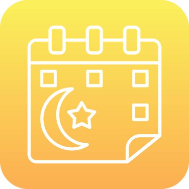 Gece simge vektör çizim