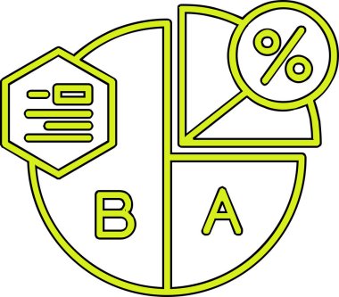 Bir b simgesinin vektör illüstrasyonu