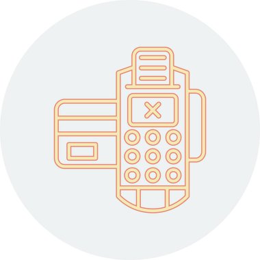 Kredi kartı simgesi, vektör illüstrasyonu