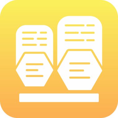 belge simgesi, vektör çizimi