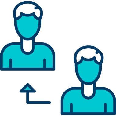 İnsan simgesinin vektör illüstrasyonu