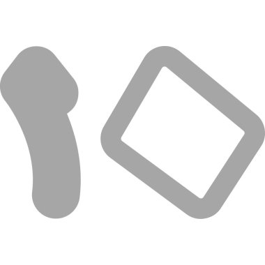 Kemik simgesi vektör illüstrasyonu