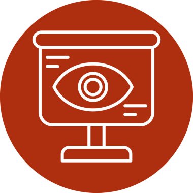 Göz vektör satırı simgesi