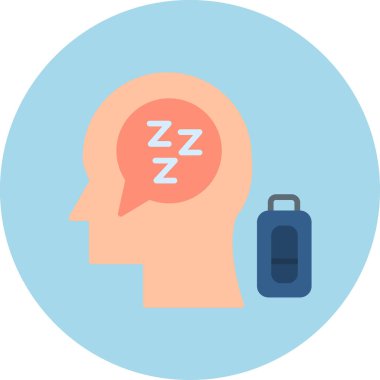 uyku maskesi. Web simgesi basit tasarım