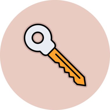 Anahtar. Web simgesi basit illüstrasyon